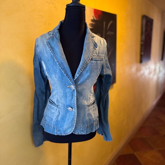 Ultra-rare sample piece! True Religion Vintage Denim Blazer – Early 2000s